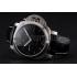 Swiss Panerai Luminor Marina Date Black Dial Stainless Steel Case Black Leather Strap