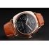 Panerai Radiomir Rose Gold Case Black Dial Brown Leather Strap 98134 Replica