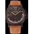 Swiss Panerai Luminor 1950 Brown Dial Brown PVD Case Brown Suede Leather Strap 1453850