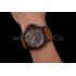 Swiss Panerai Luminor 1950 Brown Dial Brown PVD Case Brown Suede Leather Strap 1453850