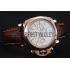 Panerai Radiomir 8 Days Chronograph White Dial Rose Gold Case Brown Leather Strap 1453796 Replica