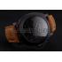 Swiss Panerai Luminor GMT Ceraica Black Dial Black Case Brown Leather Strap Replica