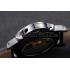 Replica Panerai Luminor Black Ionized Stainless Steel Case Black Dial Black Leather Strap 98162