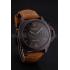 Replica Swiss Panerai Luminor Marina 1950 3 Days Brown Dial Black Case Brown Leather Strap