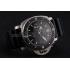 Swiss Panerai Luminor Submersible Black Dial Stainless Steel Case Black Bezel Black Rubber Strap