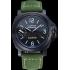 Panerai Luminor Marina Ion Plated Stainless Steel Bezel Green Leather Bracelet  622312 Replica