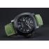 Panerai Luminor Marina Ion Plated Stainless Steel Bezel Green Leather Bracelet  622312 Replica