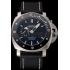 Panerai Luminor Submersible Black Dial Stainless Steel Case Black Bezel Black Leather Strap