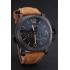 Panerai Luminor 1950 3 Days Power Reserve Black Dial Black Case Brown Suede Leather Strap