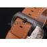 Panerai Luminor Ion Plated Stainless Steel Bezel Orange Leather Bracelet  622309