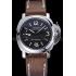 Panerai Luminor Marina Stainless Steel Bezel Brown Leather Bracelet  622314