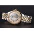 Swiss Patek Philippe Calatrava Openworked Stainless Steel Case Gold Bezel Two Tone Bracelet