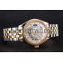 Swiss Patek Philippe Calatrava Openworked Stainless Steel Case Gold Bezel Two Tone Bracelet