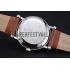 Replica Patek Philippe Geneve Complications White Dial Stainless Steel Brown Leather Band  622142