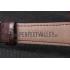 Patek Philippe Calatrava Roze Gold Ribbed Bezel Brown Leather Bracelet 801433