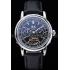 Patek Philippe Geneve Grand Complications Black Face Tourbillon Stainless Steel Black Band  622155