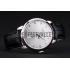 Patek Philippe Swiss Calatrava Polished Bezel Grey Dial Black Leather Strap 7659 Replica