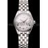 Swiss Patek Philippe Calatrava White Dial Diamond Bezel Stainless Steel Case And Bracelet