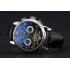 Replica Patek Philippe Perpetual Calendar Tourbillon Black Dial Stainless Steel Case Brown Leather Strap