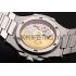 Swiss Patek Philippe Nautilus White Dial Stainless Steel Bracelet 1453946