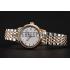 Replica Patek Philippe Calatrava Ladies White Dial Yellow Gold Case Two Tone Bracelet 1453828