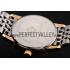 Replica Patek Philippe Calatrava Ladies White Dial Yellow Gold Case Two Tone Bracelet 1453828