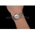 Replica Patek Philippe Calatrava Ladies White Dial Yellow Gold Case Two Tone Bracelet 1453828