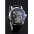 Patek Philippe Dual Time Moonphase Tourbillon Black Skeletonised Dial Stainless Steel Case Black Leather Strap