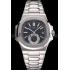 Patek Philippe Nautilus Black Dial Stainless Steel Case And Bracelet