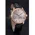 Patek Philippe Calatrava Gray Dial Rose Gold Case Black Leather Strap