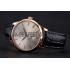 Patek Philippe Calatrava Gray Dial Rose Gold Case Black Leather Strap