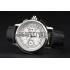 Replica Swiss Patek Philippe 5170J Chronograph White Dial Stainless Steel Case Black Leather Strap