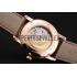 Cheap Swiss Patek Philippe Multi-Scale Chronograph Black Dial Rose Gold Case Brown Leather Strap