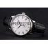 Cheap Patek Philippe Calatrava White Dial Stainless Steel Case Black Leather Strap