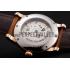 Patek Philippe Grand Complications GMT Moonphase Tourbillon Black Dial Rose Gold Case Brown Suede Leather Strap 1453821