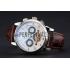 Patek Philippe Perpetual Calendar Tourbillon White Dial Stainless Steel Case Brown Leather Strap