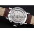 Replica Patek Philippe Day Date Tourbillon White Dial Stainless Steel Case Embossed Bezel Brown Leather Strap  622837