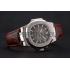 Patek Philippe Nautilus Brown Dial Brushed Stainless Steel Case Brown Leather Strap