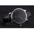 Patek Philippe Calatrava Black Dial Stainless Steel Case Black Leather Strap Replica