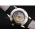 Patek Philippe Swiss Calatrava Ribbed Bezel White Dial Black Leather Strap 7642