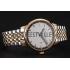 Replica Patek Philippe Calatrava White Dial Yellow Gold Case Two Tone Bracelet 1453827