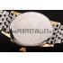 Replica Patek Philippe Calatrava White Dial Yellow Gold Case Two Tone Bracelet 1453827