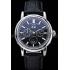 Patek Philippe Geneve Grand Complications Black Dial Stainless Steel Bezel Black Leather Band  622153