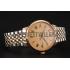 Replica Patek Philippe Calatrava Gold Dial Yellow Gold Case Two Tone Bracelet 1453825