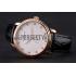 Patek Philippe Calatrava White Guilloche Dial Rose Gold Case Black Leather Strap