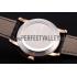 Patek Philippe Calatrava White Guilloche Dial Rose Gold Case Black Leather Strap