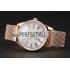 Patek Philippe Calatrava Small Seconds Silver Engraved Dial Rose Gold Case And Bracelet