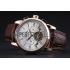 Patek Philippe Grand Complications Gold Case White Dial Roman Numerals Brown Leather Bracelet 622253