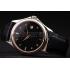 Patek Philippe Geneve Calatrava Crystal Studded Hour Marker Black Dial Black Leather Strap 98169