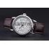 Patek Philippe Geneve Grand Complications White Dial Stainless Steel Bezel Brown Leather Band  622151 Replica